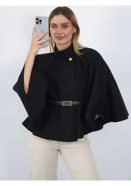 Pelerin Panço Kaban Ince Kaşe Kemer Hediyeli Gold Düğmeli fırsatları