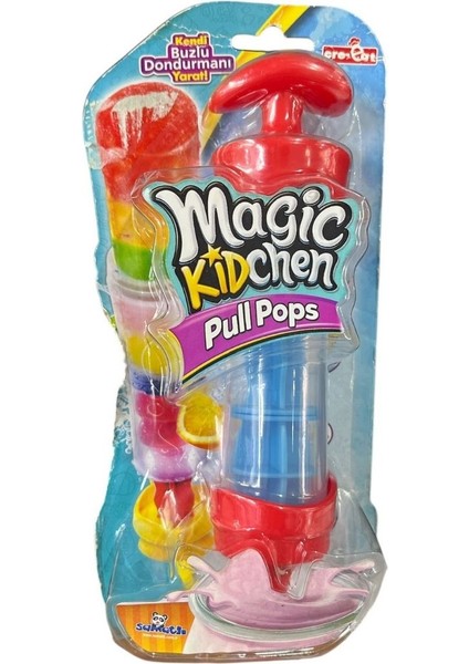 Magic Kidchen Cre-Eat Pull Pops Dondurma Makinesi MG0001/MG0002-KIRMIZI