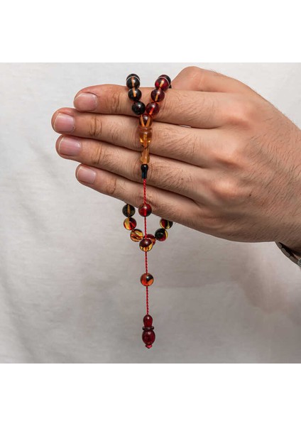 Sıkma Kehribar Tesbih