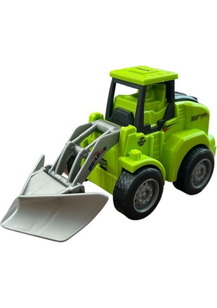 Asya Oyuncak Sürtmeli Iş Makinesi 7756S-11-YEŞIL Yol Açma Aracı
