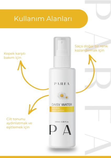 Saf Papatya Suyu Saç Parlaklığı ve Saç Derisi Nem Desteği Bakım Toniği %100 DOĞAL,100 ml fırsatları