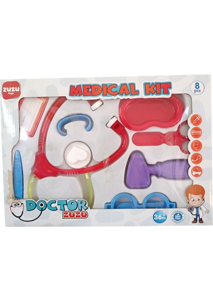 Zuzu Toys Kutulu Doktor Seti Küçük 4091-KIRMIZI