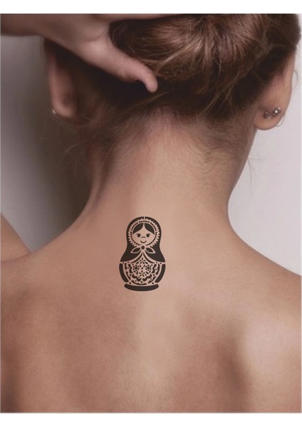 Matruşka Tattoo Geçici Dövme Şablonları Kına Kalıpları fiyatları