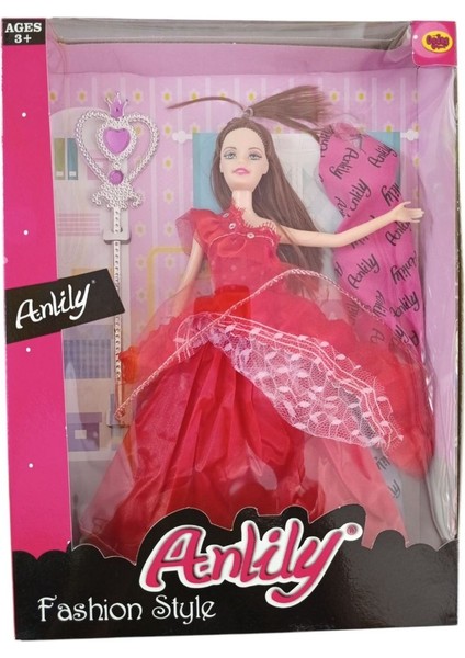 Oydaş Oyuncak Anlily Fashion Style Bebek OYD-02256-KAHVERENGI Saçlı Bebek