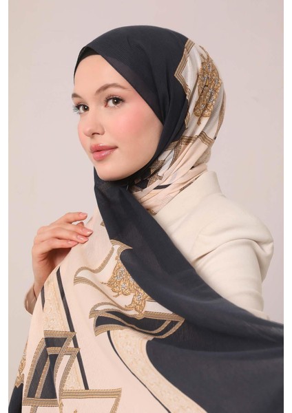 K.lacivert Varak Desen Pamuk Şal fiyatları