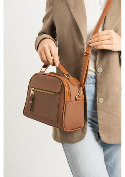 Lüks Klasik Çok Bölmeli El ve Omuz Çantası