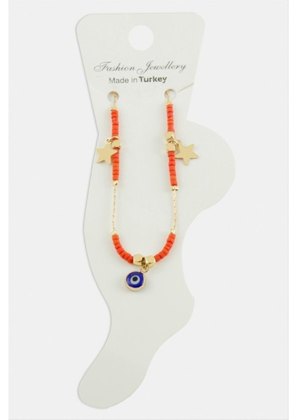 Zengezur Nazar Miyoki Boncuk Halhal-Turuncu