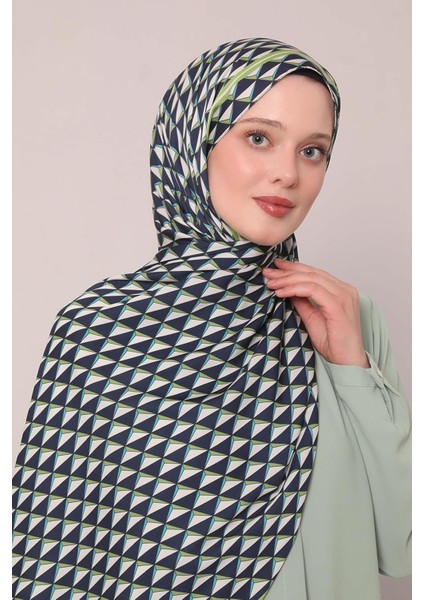 Lacivert Üçgen Desen Club Şal fiyatları