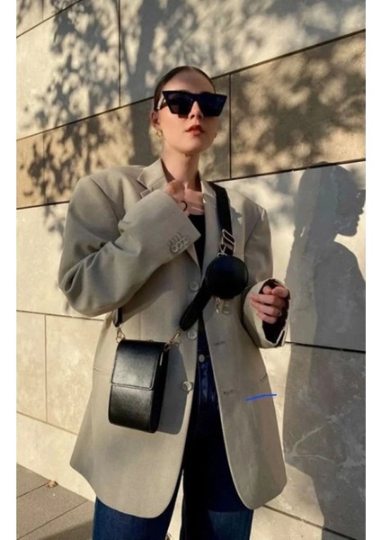 Milano West Cüzdan Telefonluk Detaylı Üç Bölmeli Kadın Omuz Çantası Vizon fiyatları