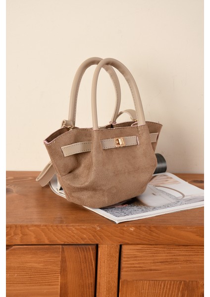 Kadın Kilit Detaylı Süet Mini Çanta fırsatları