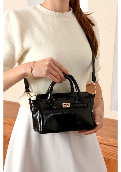 Kadın Mini City Kilit Detaylı Kaliteli Çanta