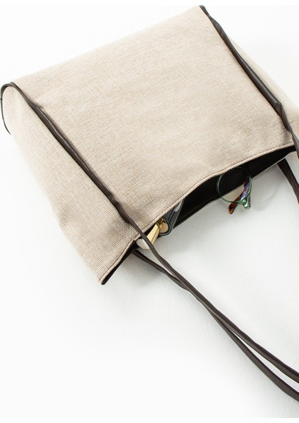 Kadın Kanvas Büyük Askılı Omuz Çantası Astarlı fırsatları