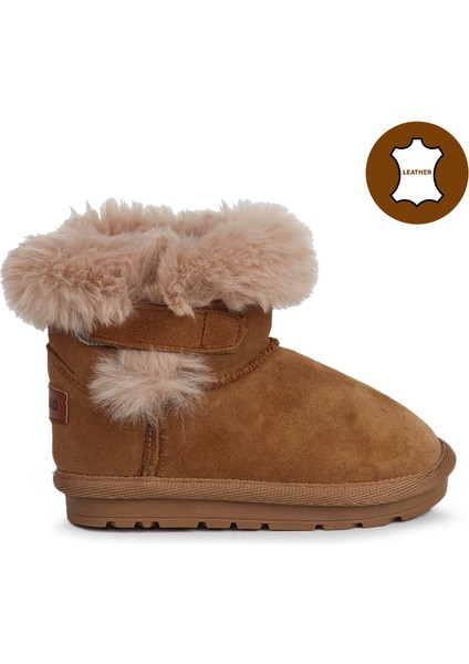 Bailey 21-25 Numara Kız Çocuk Kahve Kürklü Cırtlı Bot