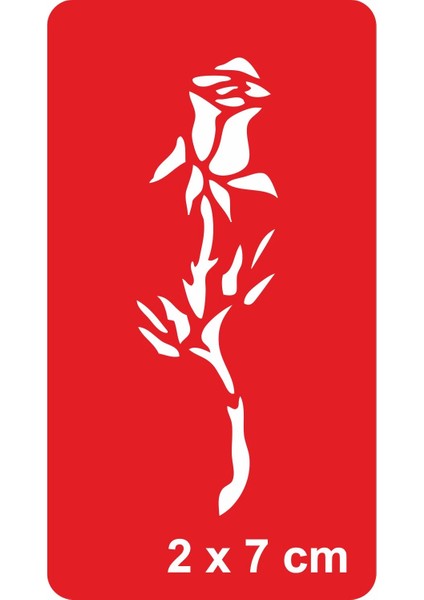 Gonca Gül Tattoo Geçici Dövme Şablonları Kına Kalıpları