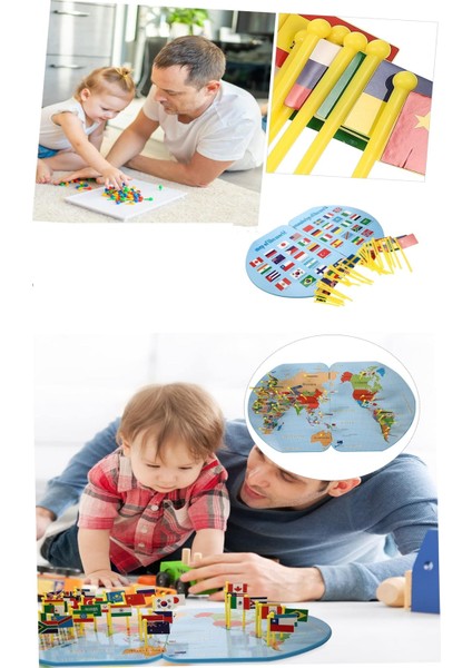 Çift Taraflı Ahşap Dünya Haritası Platformu – Bayraklı Eğitici Çocuk Coğrafya Oyun Seti indirimleri