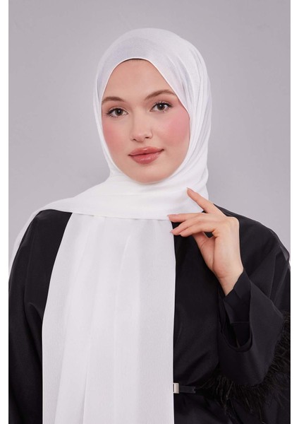Kırık Beyaz Düz Premium Abiye Şal fiyatları