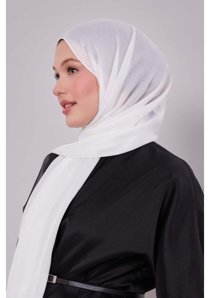 Kırık Beyaz Düz Premium Abiye Şal modelleri