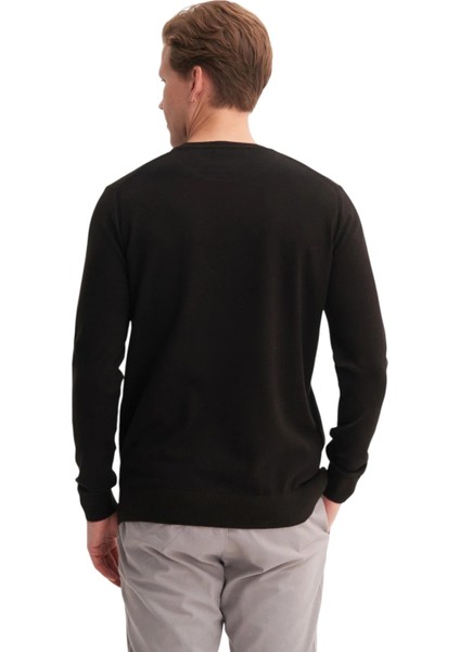 Slim Fit Soft Touch Basic Bisiklet Yaka KAZAK-33155 modelleri