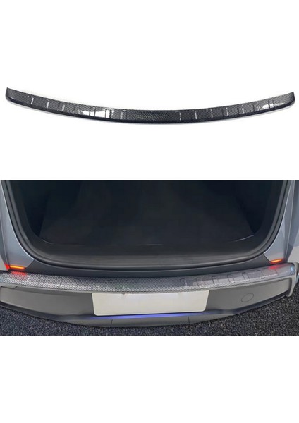 Tesla Model Y Juniper Abs Karbon Fiber Görünüm Arka Tampon Eşiği Koruyucu