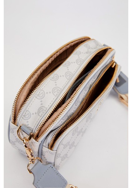 Gri Çift Bölmeli Kalın Askılı Omuz Çantası modelleri