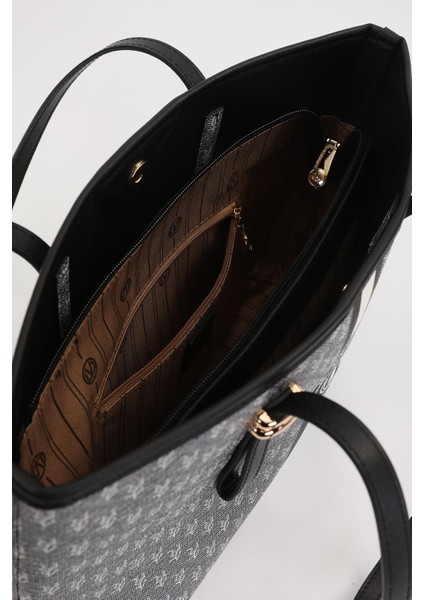 Siyah Gold Akseusar Detaylı Omuz Çantası modelleri