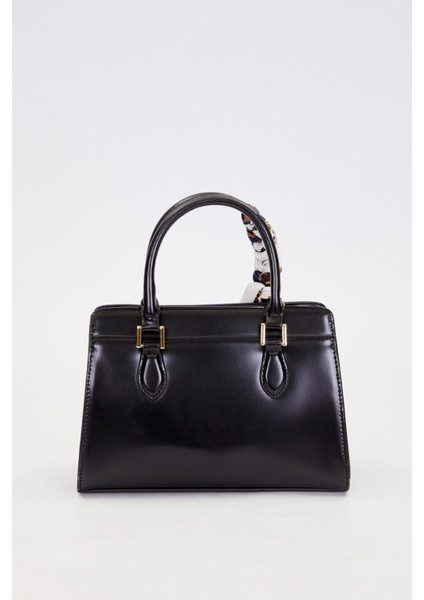 Siyah Fular Askı Süslü Omuz Çantası fırsatları