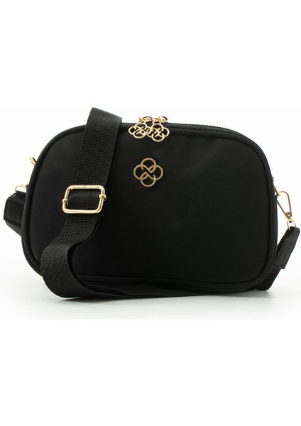 Sade Tasarımlı 2 Bölmeli Çapraz Askılı Çanta