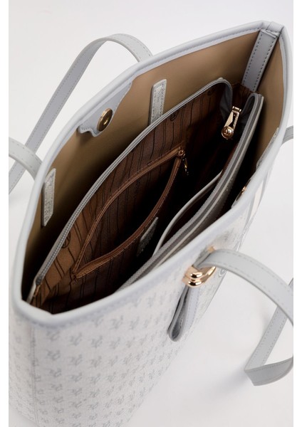 Gri Gold Akseusar Detaylı Omuz Çantası modelleri