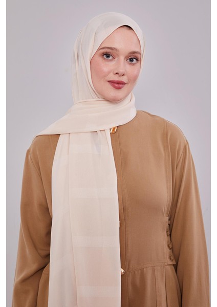 Krem Kendinden Çizgili Dream Şal modelleri