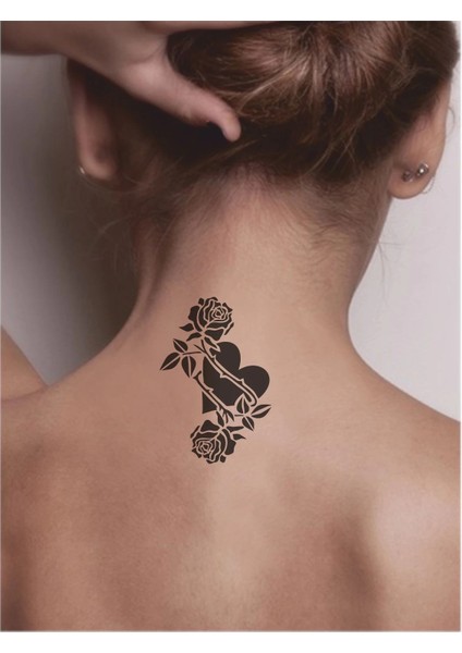 Kalpte Güller Açınca! Tattoo Geçici Dövme Şablonları Kına Kalıpları fiyatları