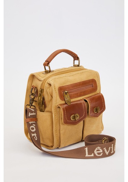 Vizon Çift Gözlü Fermuarlı Omuz Çantası