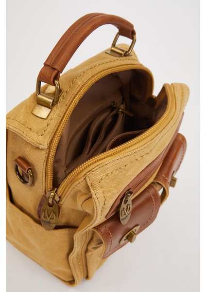 Vizon Çift Gözlü Fermuarlı Omuz Çantası modelleri