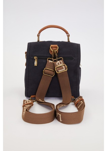 Siyah Çift Gözlü Fermuarlı Omuz Çantası fırsatları