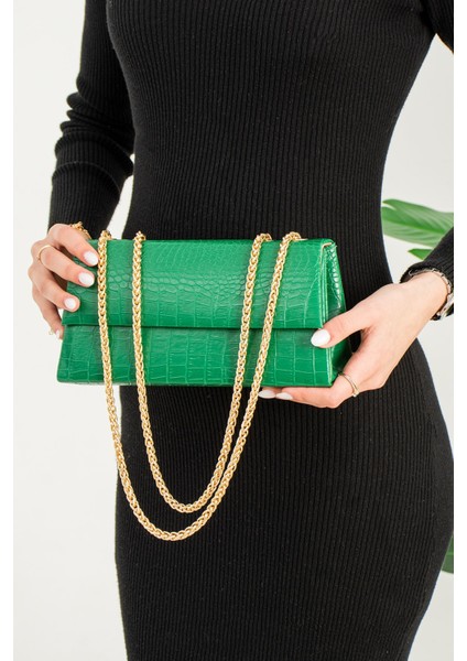 Kadın Zincir Askılı Abiye ve Omuz Çantası