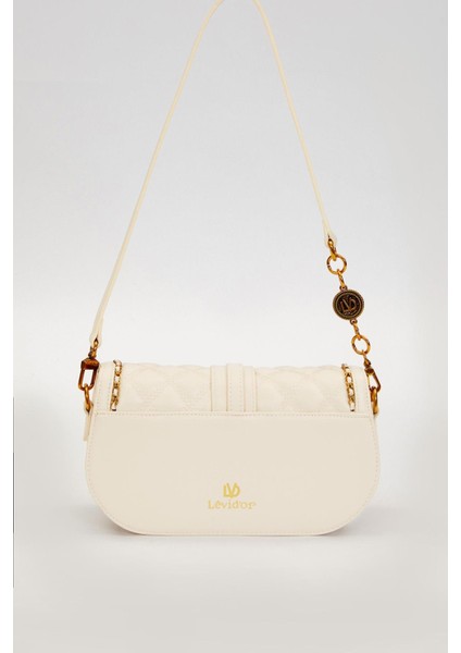 Krem Kenar Örgü Model Omuz Çantası fırsatları