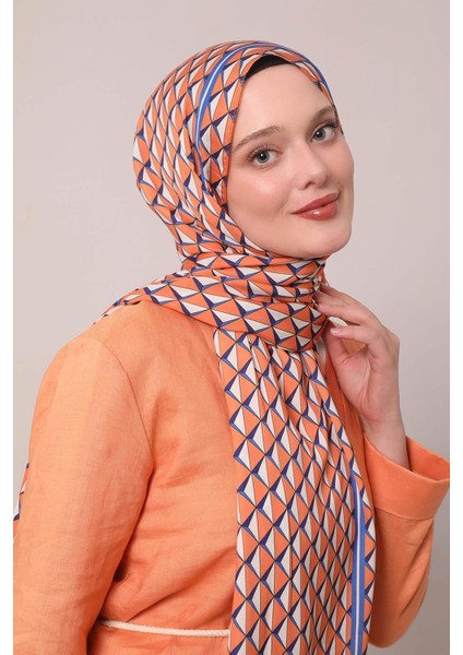 Oranj Üçgen Desen Club Şal fiyatları