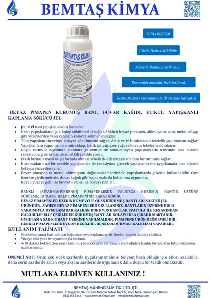 Aparat Seti Ile Beyaz Pimapenlerden Kurumuş Bant Sökücü 1.2 kg