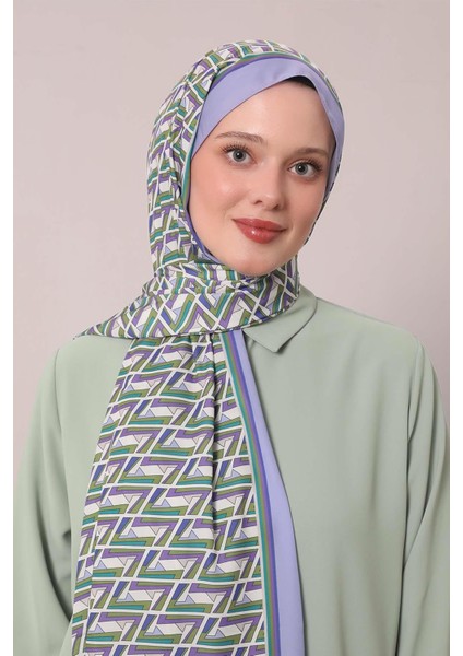 Lila Zigzag Desen Club Şal fiyatları