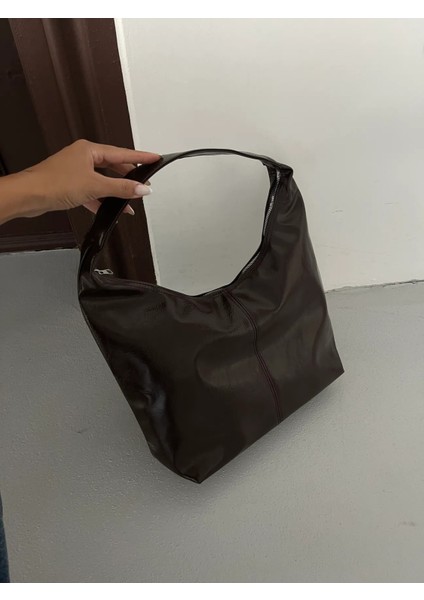 Kadın Acı Kahve Büyük Boy Omuz ve Tote Çanta - Geniş Hacim fırsatları