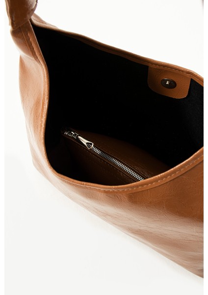 Kadın Omuz Çantası Makyaj Çantalı Kaliteli Deri