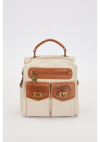 Haki Çift Gözlü Fermuarlı Omuz Çantası fiyatları