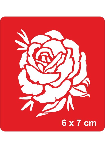 Iyimser Bir Gül Açtı! Tattoo Geçici Dövme Şablonları Kına Kalıpları