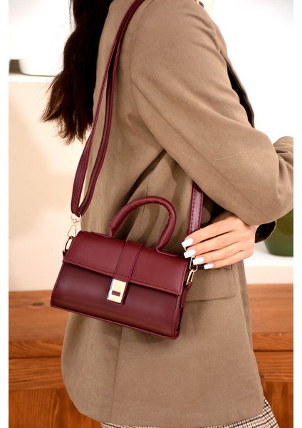 Kadın Kilit Detaylı Şık Tasarımlı Omuz Askılı Elden Tutmalı Kaliteli Işçilikli Çanta fiyatları