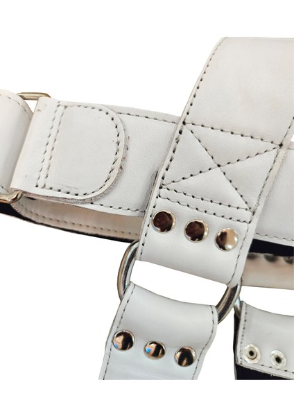 Fitness Hakiki Deri Baş Boyun Ağırlık Kayışı Beyaz modelleri