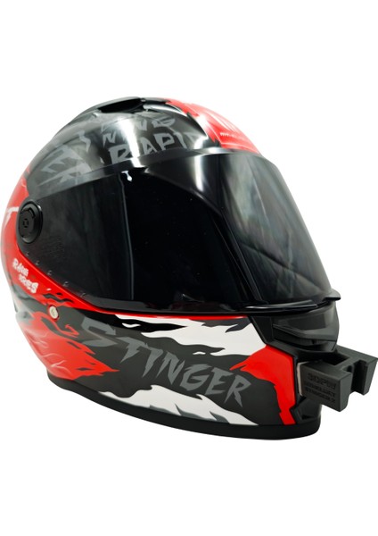 mt Helmets Stinger 2 Kask uyumlu chinmount aksiyon kamera çene bağlantı aparatı seti