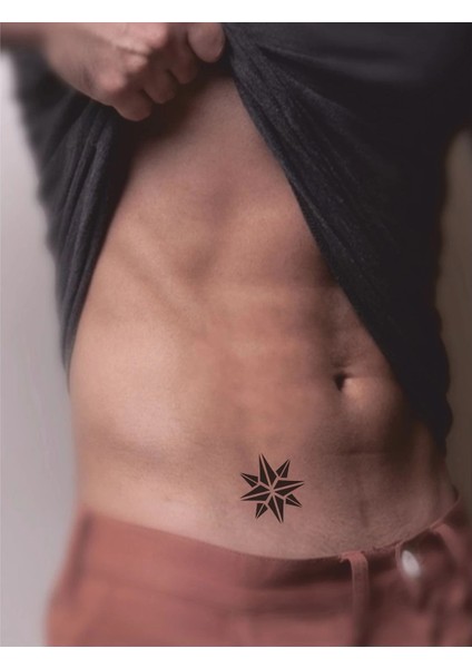 8 Köşeli Yıldızsupertrendoctagram Yıldız Tattoo Geçici Dövme Şablonları Kına Kalıpları fiyatları