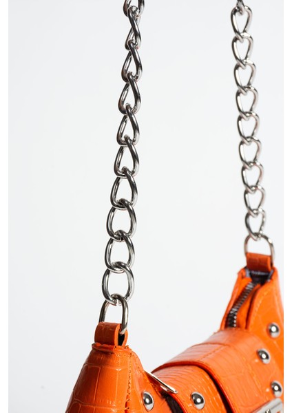 Bony Ma Zımbalı Timsah Desenli Kol Çantası fiyatları