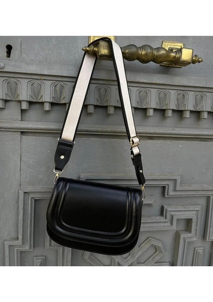 Kapaklı Kolon Askılı Çok Gözlü Çapraz Omuz Çantası