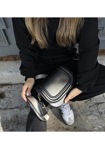 Kapaklı Kolon Askılı Çok Gözlü Çapraz Omuz Çantası fiyatları