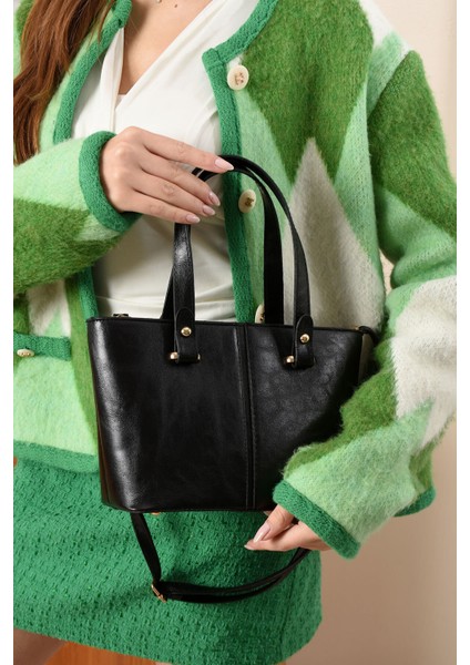 Kadın Şık Tasarımlı Hem Omuzdan Asmalı Hem Elden Tutmalı Çanta